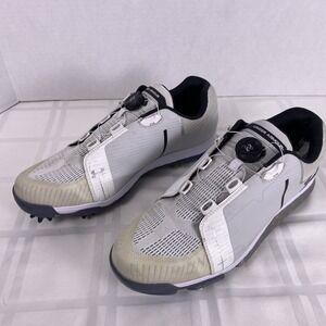Under Armour Tempo Sport BOA White/Gray Men's Golf Shoes. Sz 12